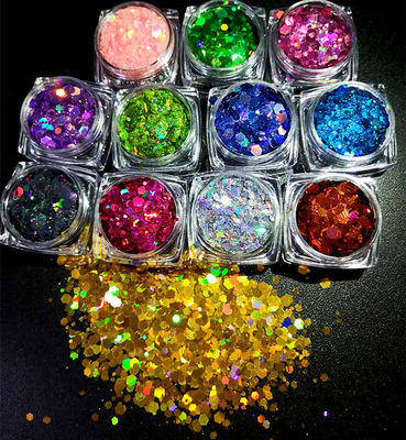 Holographic Chunky Shape Cosmetic Glitter Bulk 56 Colors for Nail Beauty Products and Distribution Network