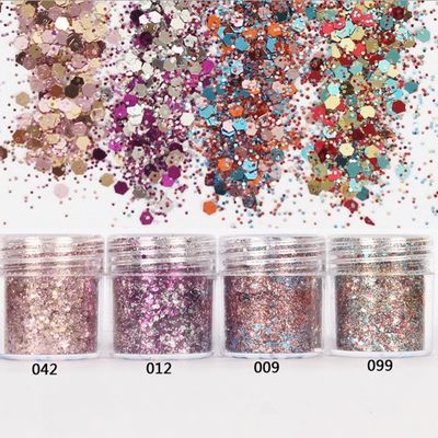 365 Colors Chunky Glitter for Nail and Body Excellent Nail Art Effect Biodegradable Glitter Powder