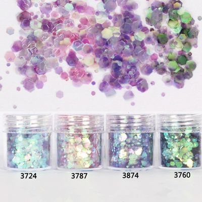 365 Colors Chunky Glitter for Nail and Body Excellent Nail Art Effect Biodegradable Glitter Powder