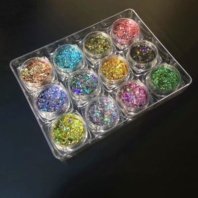 Chunky Glitter Mixed Printing Die Cutting Printing Nail Supply Flasy Glitter