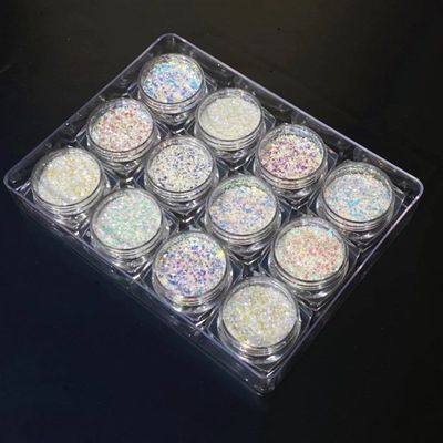 Chunky Glitter Mixed Printing Die Cutting Printing Nail Supply Flasy Glitter