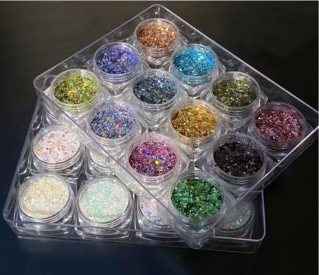 Chunky Glitter Mixed Printing Die Cutting Printing Nail Supply Flasy Glitter