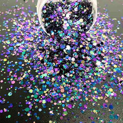 Excellent Nail Art Effect in Chunky Polyester Shifting Glitter for Mixed Chameleon Glitter