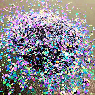 Excellent Nail Art Effect in Chunky Polyester Shifting Glitter for Mixed Chameleon Glitter