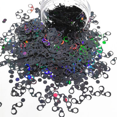 Customized Color Glitter Shapes Quicksand Handcuffs and Stethoscope Sequin Father's Day Occasion Custom Glitter Crafts
