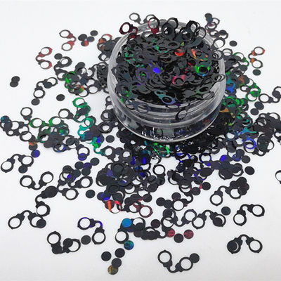 Customized Color Glitter Shapes Quicksand Handcuffs and Stethoscope Sequin Father's Day Occasion Custom Glitter Crafts