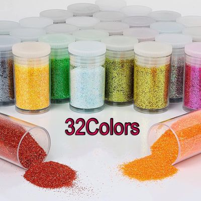 Ecofriendly Candle Making Bath Bomb Lips Soaps Resin Tumblers Art Nail Art Glitter Sticker Nails 10ml Jar Nail Powder Glitter