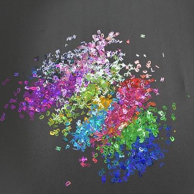 Excellent Nail Art Effect Poly Holographic Chunky Glitter Letter Shape Glitter Mix for Crafts within 365 Colors