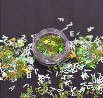 Excellent Nail Art Effect Poly Holographic Chunky Glitter Letter Shape Glitter Mix for Crafts within 365 Colors