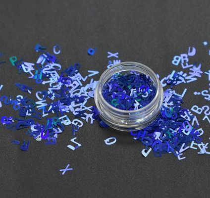 Excellent Nail Art Effect Poly Holographic Chunky Glitter Letter Shape Glitter Mix for Crafts within 365 Colors