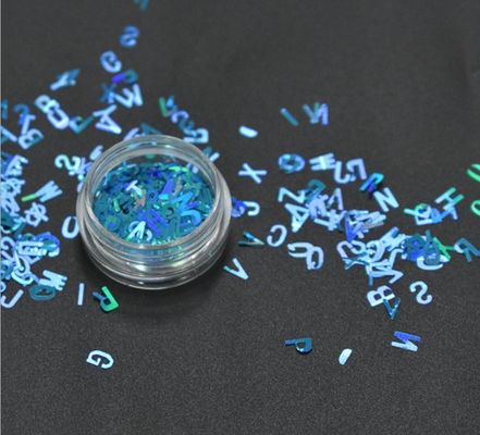 Excellent Nail Art Effect Poly Holographic Chunky Glitter Letter Shape Glitter Mix for Crafts within 365 Colors