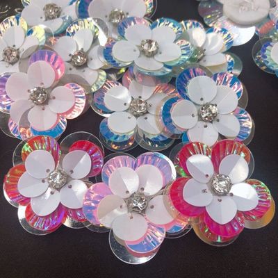 Top-Grade DIY Shell Flower Sequins for Women's Shoes Clothes Skirt Multi-Color Plastic Weddings Events Packaged in Boxes