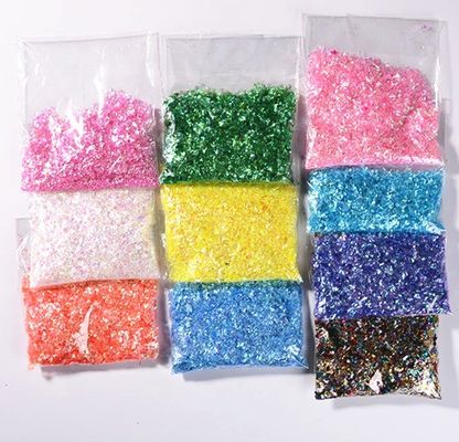 Mixes Party Candy Paper Fragments Colorful Illusion Color Broken Glass Sticker Candy Ornament Paper White Diamond Lens Glitter