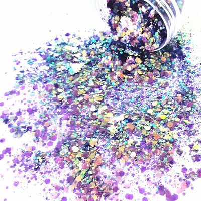 OEM/ODM Yes.We Provide OEM Chameleon Chunky Polyester Nail Body Chunky Mix Chameleon Sequins Glitter