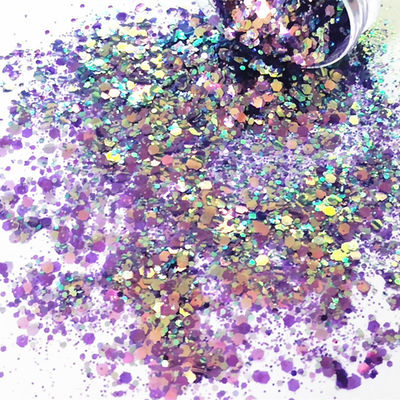 OEM/ODM Yes.We Provide OEM Chameleon Chunky Polyester Nail Body Chunky Mix Chameleon Sequins Glitter
