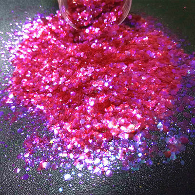Nail Art Polyester Glitter Iridescent Blue Purple Flash Sol Ent Resistente Series Glitters 1 Color Print Method Decoration