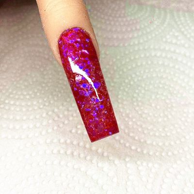 Nail Art Polyester Glitter Iridescent Blue Purple Flash Sol Ent Resistente Series Glitters 1 Color Print Method Decoration