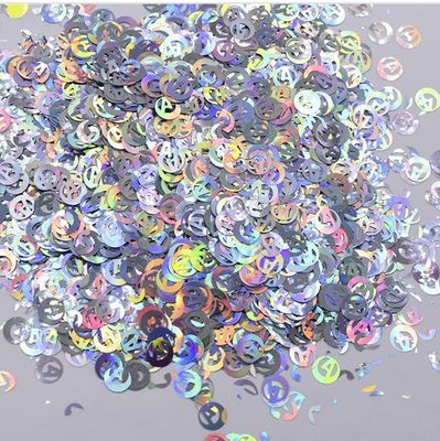 Polyester Peanut Ccanel Glitter Shape Yiwu Zy Webbing Snowman Sequin Resin Coating Nail Art Craft for Holiday Party Party