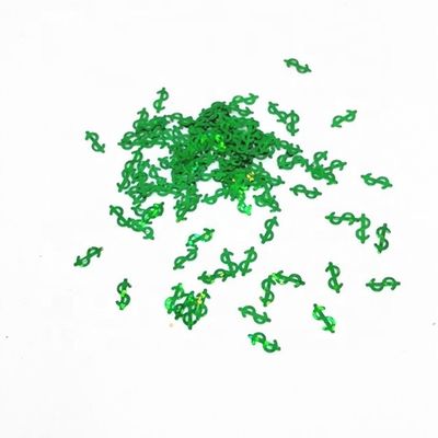 Die Cutting Printing Prop Money Green Dollar Sign Glitter Green Money Sign for Theater Productions