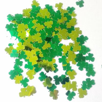 St. Patrick's Day Event Party Supplies Shamrocks Table Confetti in Lucky Clover Hat Shape for Irish Theme Decoration