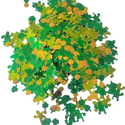 St. Patrick's Day Event Party Supplies Shamrocks Table Confetti in Lucky Clover Hat Shape for Irish Theme Decoration
