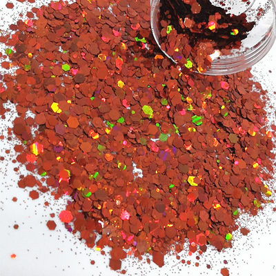 Die Cutting Printing with Metallic Holographic Chunky Glitter Powder in Polyester Shades and Finishes