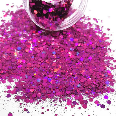 Die Cutting Printing with Metallic Holographic Chunky Glitter Powder in Polyester Shades and Finishes