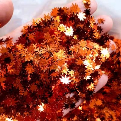 Ready to Ship Customizable Glitter Leaf Christmas Decorations and Garland Diy OEM Function Slow Flashing