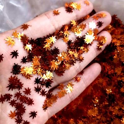 Ready to Ship Customizable Glitter Leaf Christmas Decorations and Garland Diy OEM Function Slow Flashing