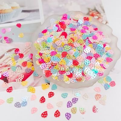 Strawberry Shape Lipgloss in PVC Material with Glitter Sparkles and Customized Color in Strawberry Red Colors