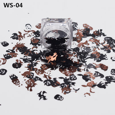 OEM/ODM Yes.We Provide OEM Pumpkin Spider Human Skeleton Witch Bat Shaped Glitter Halloween Accessories for Mother's Day