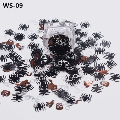 OEM/ODM Yes.We Provide OEM Pumpkin Spider Human Skeleton Witch Bat Shaped Glitter Halloween Accessories for Mother's Day