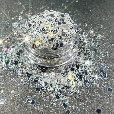 DIY size Diamond Dust Glitter Silver Glitter Powder Highlight Party Makeup A Game-Changer for Nail Beauty