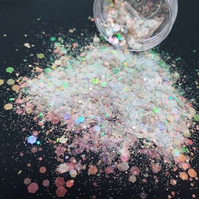 Chunky PET Craft Glitter Powder in Eco-friendly Bulk Opal for Other Holiday Supplies