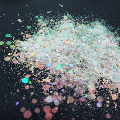 Chunky PET Craft Glitter Powder in Eco-friendly Bulk Opal for Other Holiday Supplies