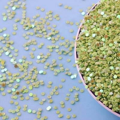 Ecofriendly PET 2mm 3mm Circle Sequins Craft Nail Glitter Ecofriendly and PET Ecofriendly