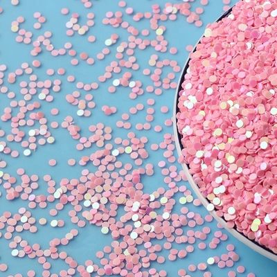 Ecofriendly PET 2mm 3mm Circle Sequins Craft Nail Glitter Ecofriendly and PET Ecofriendly