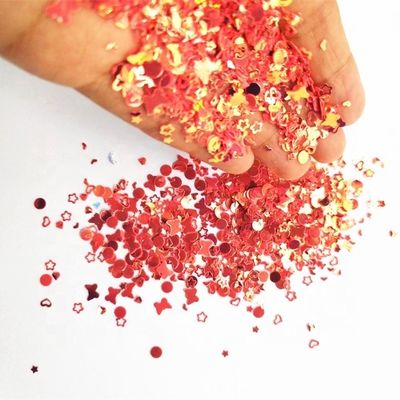 Multi-functional Mixes Sequins Pink Butterfly Dots Glitter Open Heart Open Stars Moon Diamond for Versatile and Creative