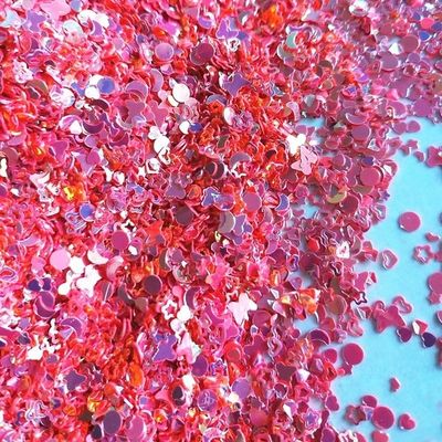 Multi-functional Mixes Sequins Pink Butterfly Dots Glitter Open Heart Open Stars Moon Diamond for Versatile and Creative