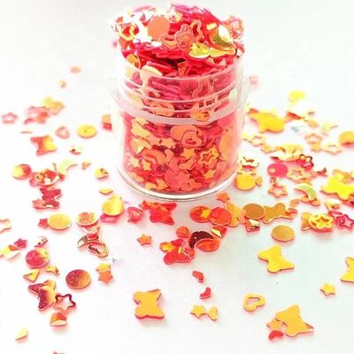 Multi-functional Mixes Sequins Pink Butterfly Dots Glitter Open Heart Open Stars Moon Diamond for Versatile and Creative