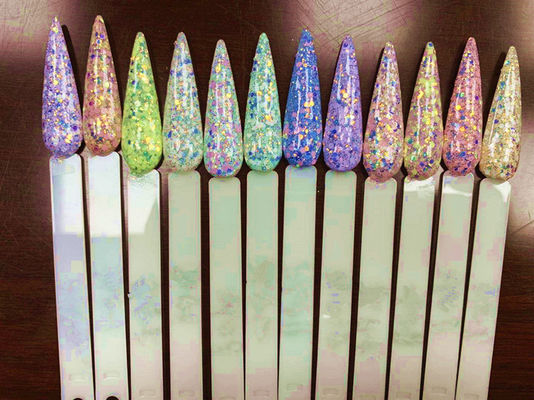 1 Color Print Method Manufacture Spring Nails Glitters Nail Ready for Shipping to Indoor Christmas Decoration