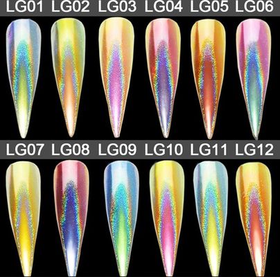 OEM/ODM Yes. Holographic Nail Powder for Poleyster Nails High Standar