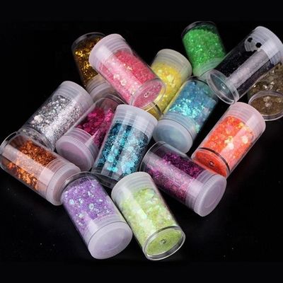 Print Method 1 color Custom Glitter Jar Eco-Friendly Holographic Glitter for Nails Jar Glitter Packing