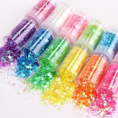 Print Method 1 color Custom Glitter Jar Eco-Friendly Holographic Glitter for Nails Jar Glitter Packing