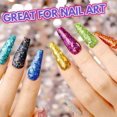 Print Method 1 color Custom Glitter Jar Eco-Friendly Holographic Glitter for Nails Jar Glitter Packing