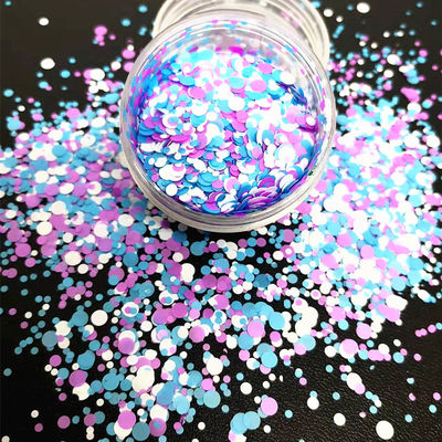 Customs Glitter Option Loose Glitter in Polyester for Shaped Heart Star Moon Dot Chunky Mix