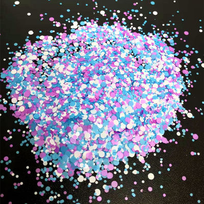 Customs Glitter Option Loose Glitter in Polyester for Shaped Heart Star Moon Dot Chunky Mix