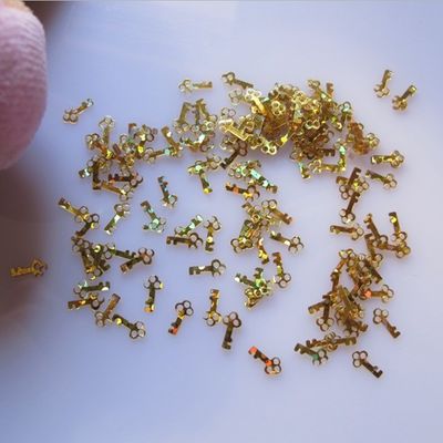 Glitter Key Shaped for Nail Art Craft Handmade NO April Fool's Day