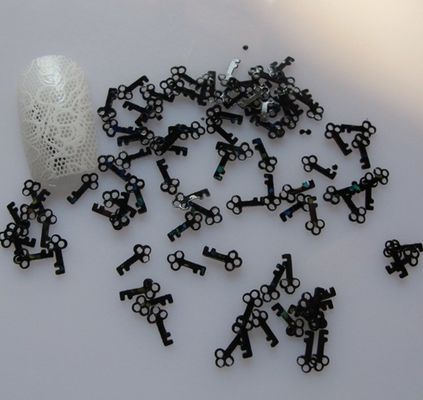Glitter Key Shaped for Nail Art Craft Handmade NO April Fool's Day