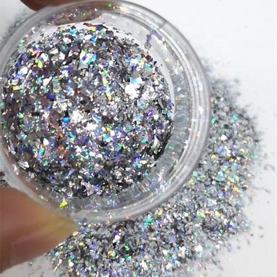 Polyester Resistant Solvent Irregular Bulk Glitter Fragment Glitter Cut Flakes Nail Art Supplies for Mother's Day Ramadan